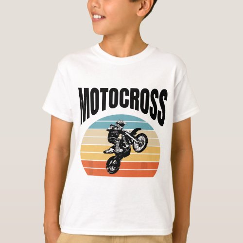Moto Boss Braaap Vintage Dirt Bike Motocross Off_R T_Shirt