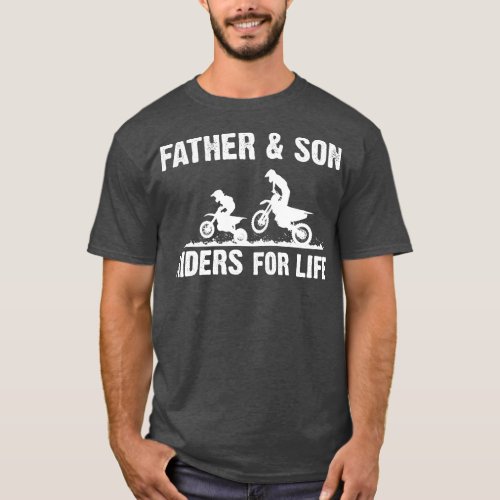 Moto Cross Father and Son Dirt Biking Motorcross M T_Shirt