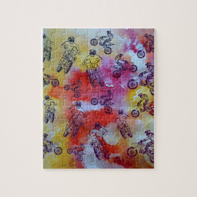 Moto Cross  Jigsaw Puzzle (Vertical)