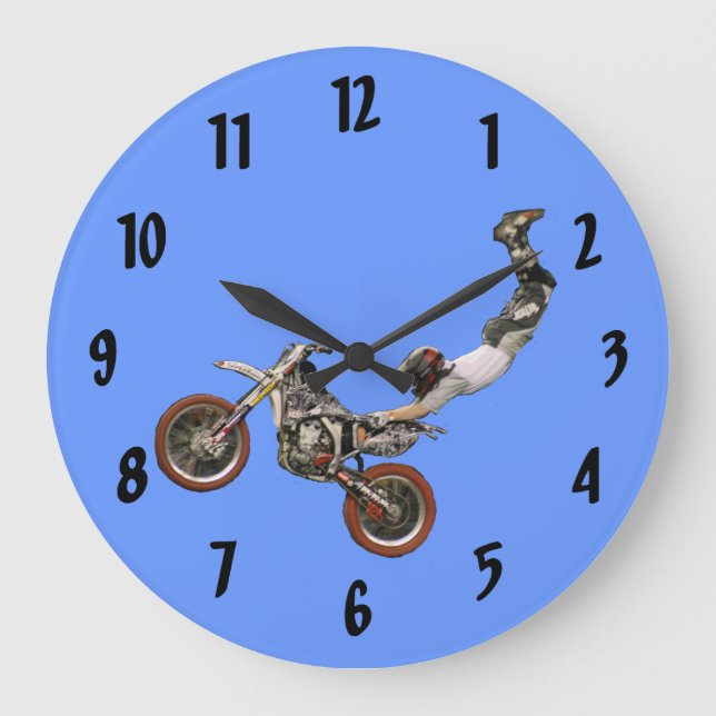 moto cross large clock (Front)