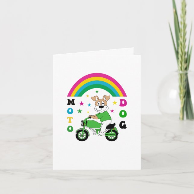 Moto Dog Thank You Card (Front)