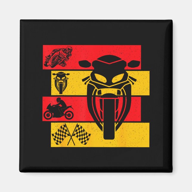 Moto Gp Motorcycle Gp Racing Motorcycles Biker Boy Magnet (Front)