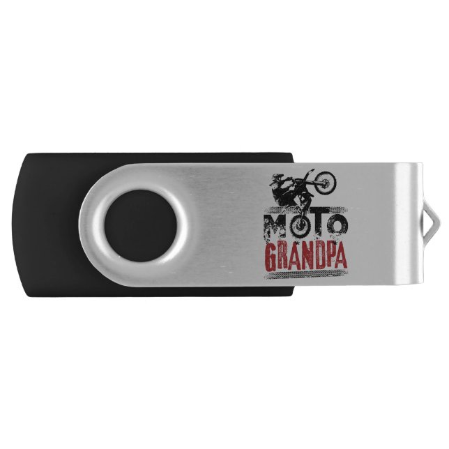 Moto Grandpa Motocross BMS Dirt Bike Flash Drive (Front)