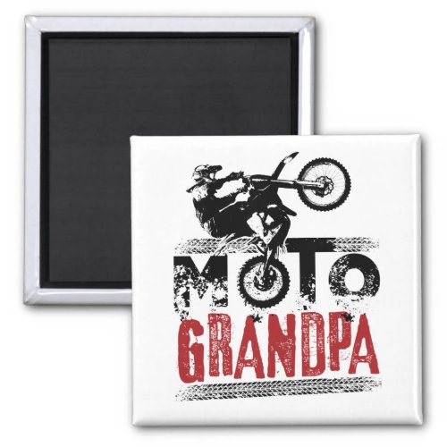 Moto Grandpa Motocross BMS Dirt Bike Magnet