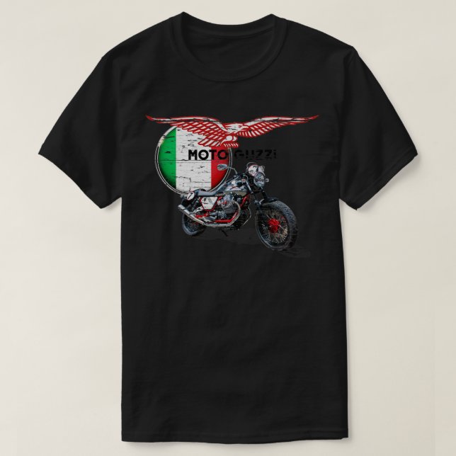 Moto Guzzi distressed T-Shirt (Design Front)