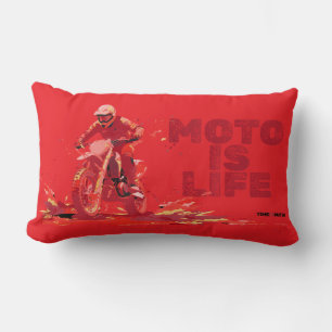 Moto Is Life Throw Pillow