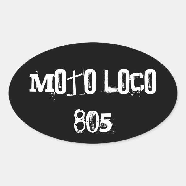 Moto Loco "805" Sticker (Front)