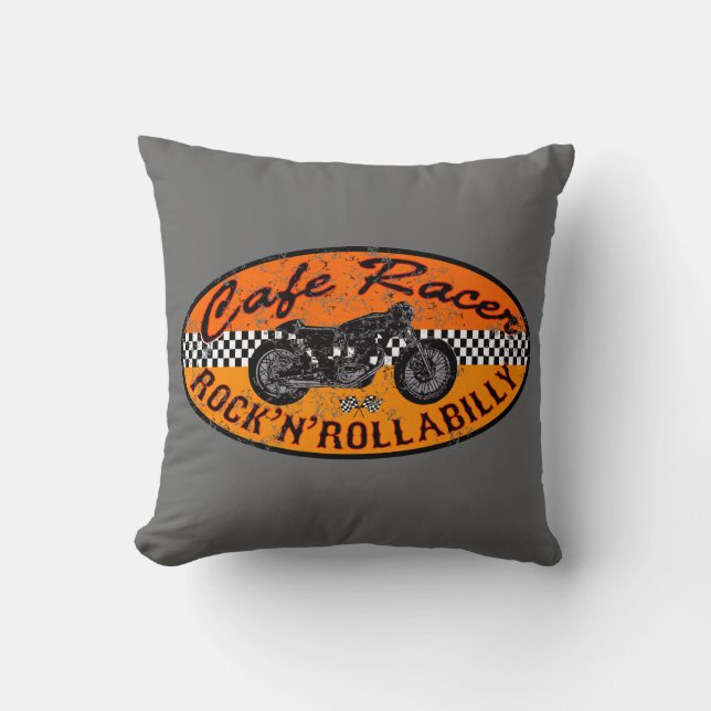 Moto madness throw pillow (Front)