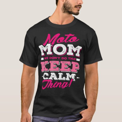 Moto Mom  Funny Motocross Dirt Bike  T_Shirt