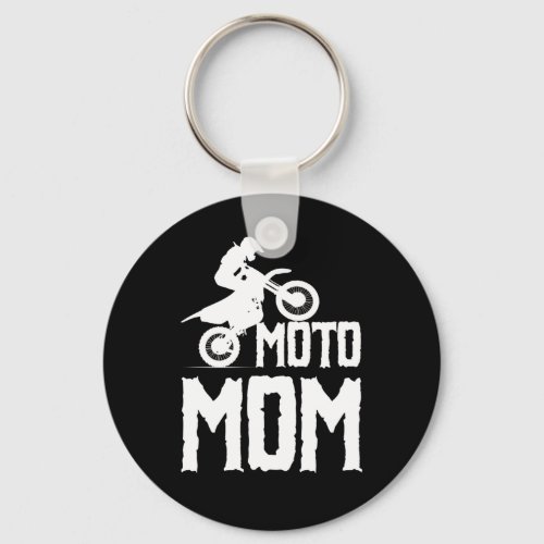 Moto Mom Motorcross Keychain