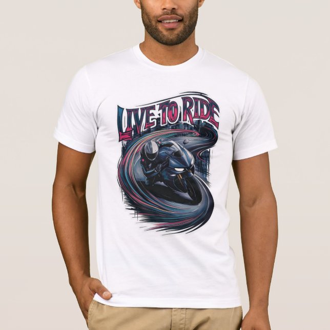 Moto rider, design T-Shirt (Front)