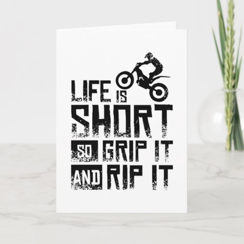 Moto Trial Bike Card