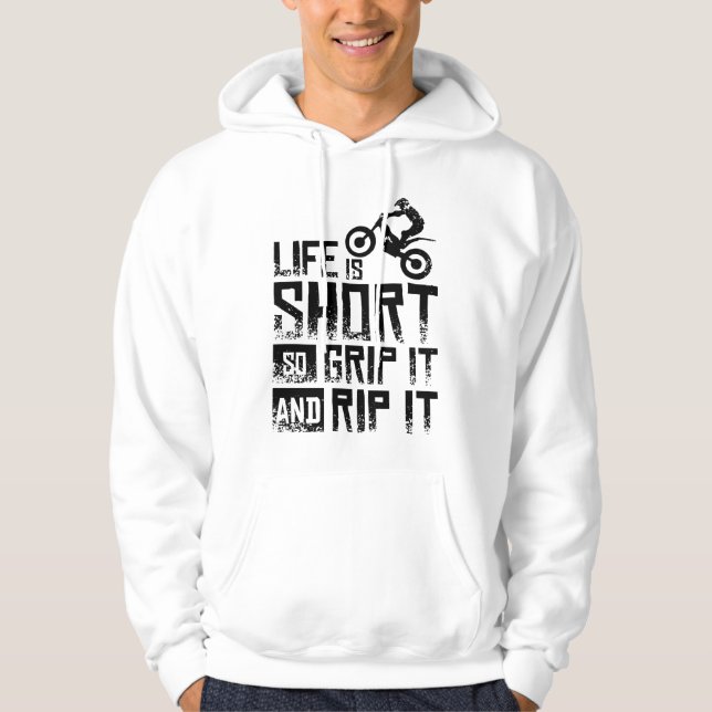 Moto Trial Bike Hoodie (Front)