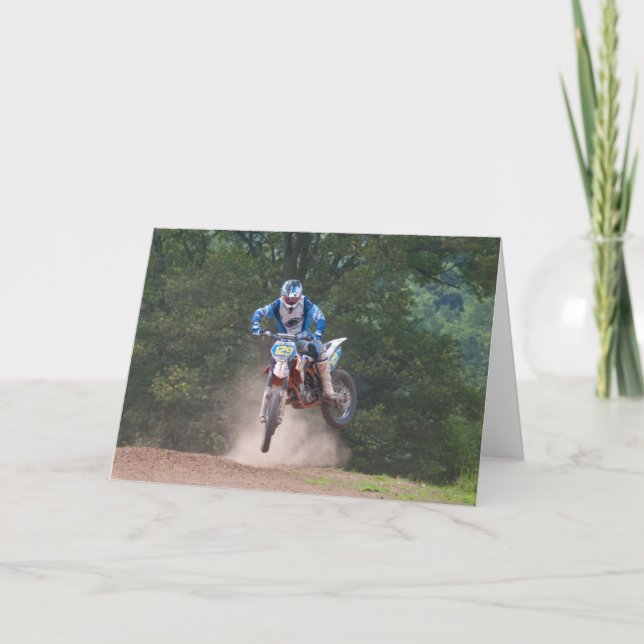 Moto X Greetings Card 4 Motocross (Front)