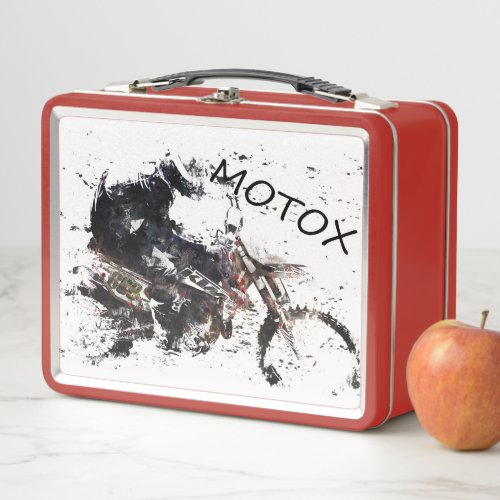 Moto_x Race Metal Lunch Box