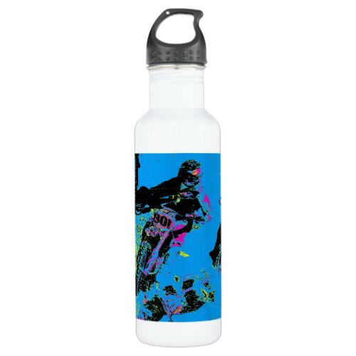 Moto_xing _ Motocross Racers   Stainless Steel Water Bottle