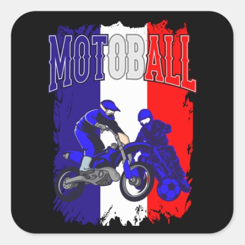 MOTOBALL FRANCE MOTOBALL Gift MOTO_BALL Moto Ball Square Sticker