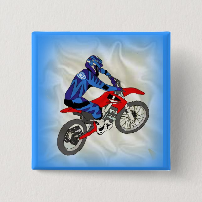 Motocross 201 pinback button (Front)