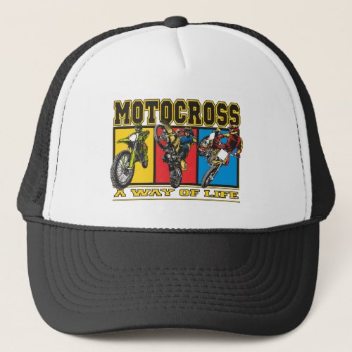Motocross A Way of Life Trucker Hat