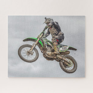 Motocross action bike jigsaw puzzle