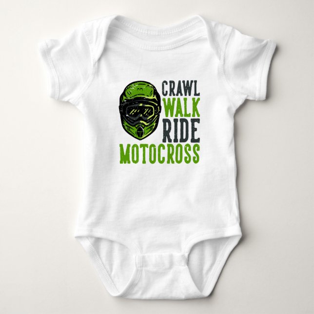 Motocross  baby bodysuit (Front)