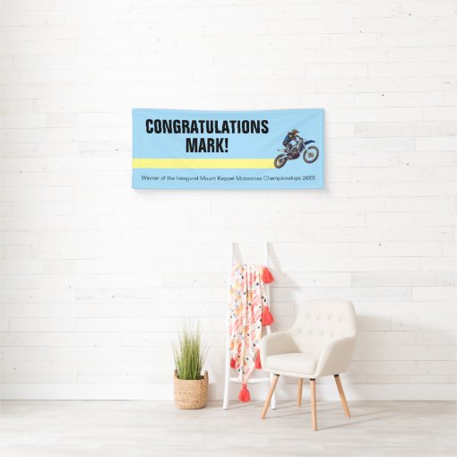 Motocross Banner Zazzle
