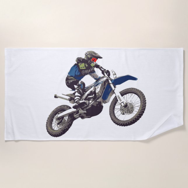 MOTOCROSS beach towel. Beach Towel (Front)