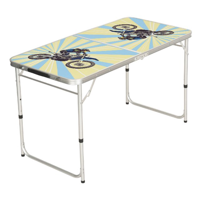 Motocross Beer Pong Table (Angled)