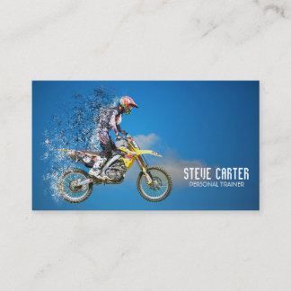 Motocross Bike Professional Personal Trainer Business Card