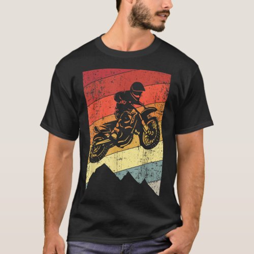 Motocross Bike Vintage Dirtbike Gift Racing Retro  T_Shirt