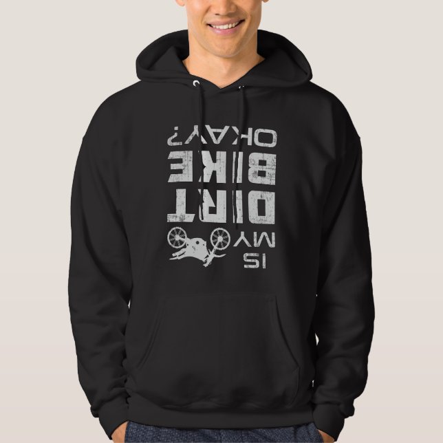 Motocross Biker Dirt Bike Motorcycle Funny Gift Hoodie (Front)