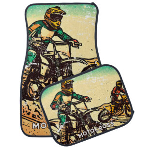 Motocross Bikers Car Mats