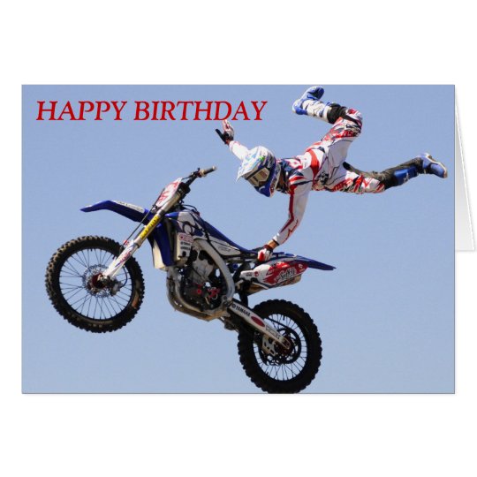  Motocross  Birthday Card Zazzle com