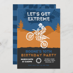 Motocross Birthday Invitation | Dirt Bike Invite