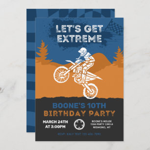 Motocross Birthday Invitation Dirt Bike Invite