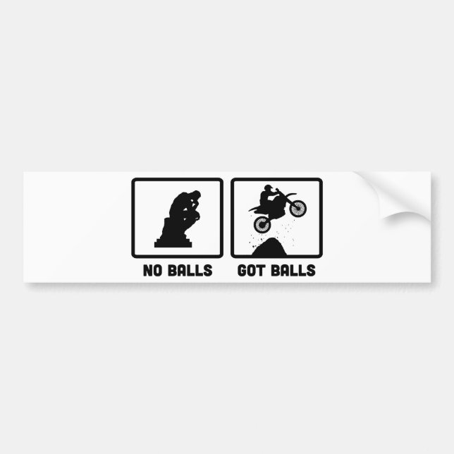 Motocross Bumper Sticker (Front)