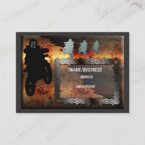 motocross business card templates