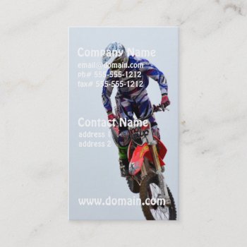 Motocross Business Card by ExtremeMotocross at Zazzle