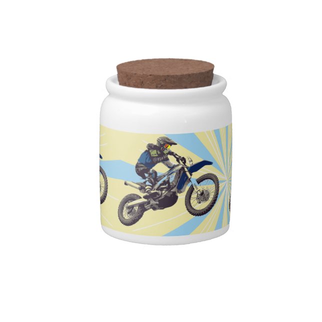 Motocross Candy Jar (Front)