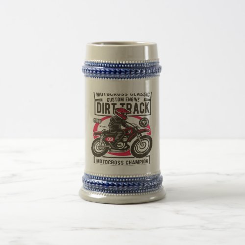 Motocross Classic Beer Stein