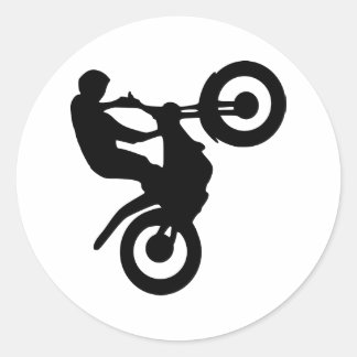 Motocross Classic Round Sticker