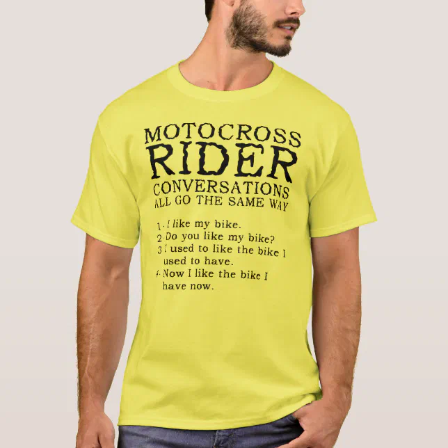 Motocross Conversations Funny Dirt Bike Shirt Zazzle