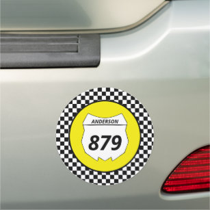 Race Number Magnets