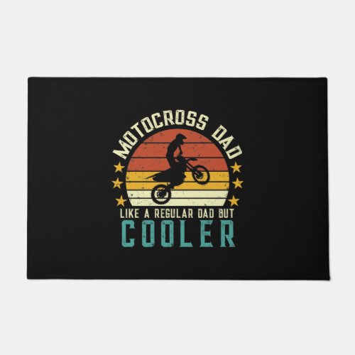 Motocross Dad Like A Regular Dad Only Cooler Doormat