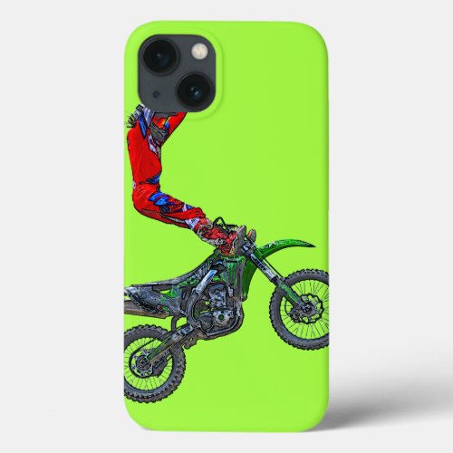 Motocross Dirt_Bike Aerial Stunt Display iPhone 13 Case