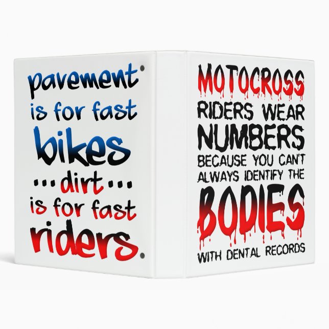 Motocross Dirt Bike Binder (Background)