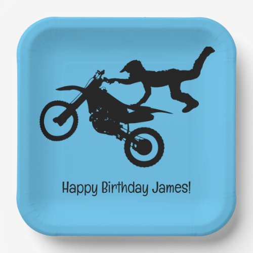 Motocross Dirt Bike Birthday Party Paper Plates