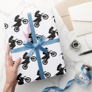 Motocross Dirt Bike Birthday Party Wrapping Paper