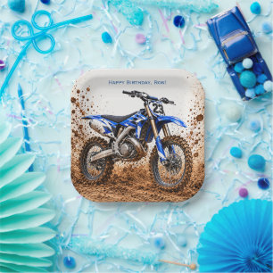 Motocross Dirt Bike Boy’s Birthday Party Paper Plates