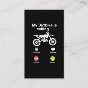Motocross Dirt Bike Brap Off Road Dirtbike Riders Business Card